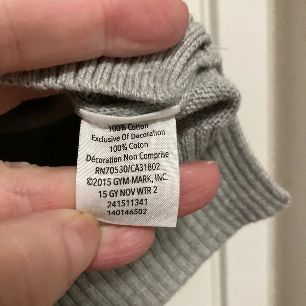 *Gymboree New Gray Knit Snowflake Print Sequin Kids Medium Sweater #G